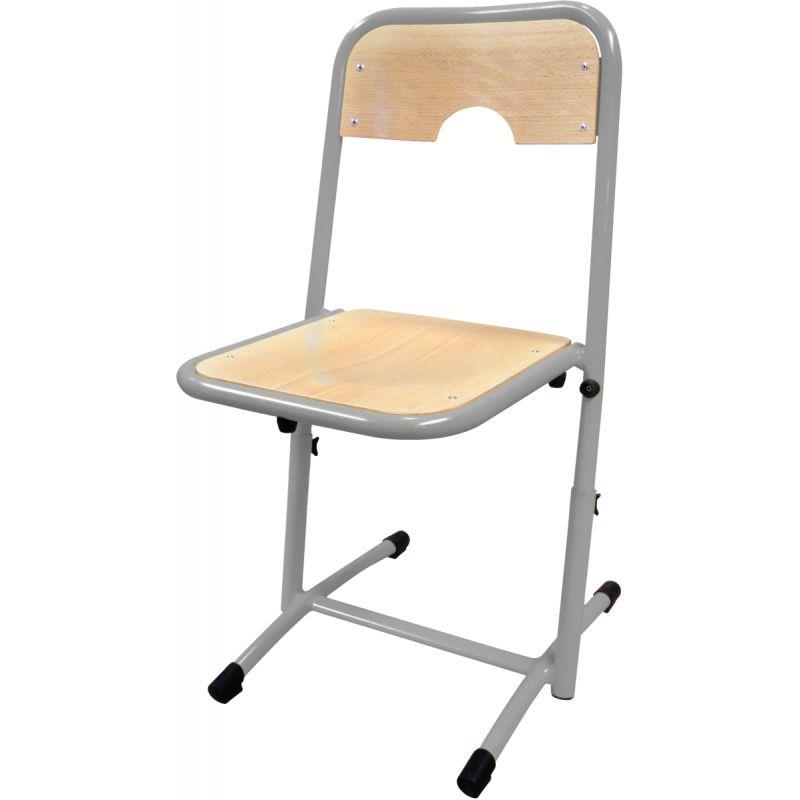 Image de  Chaise réglable appui sur table T4 à T6 gris alu 