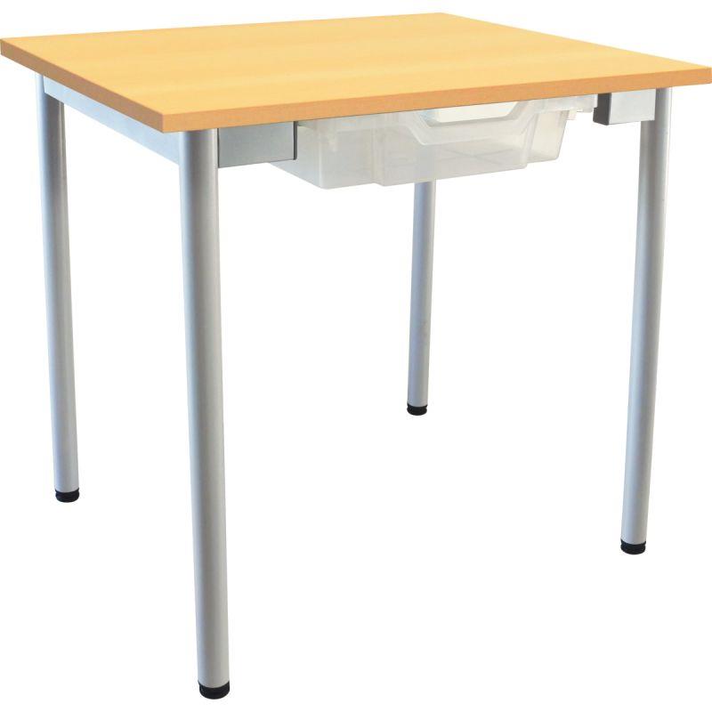 Image de  Table maternelle + bac 60x50cm T3 gris alu 