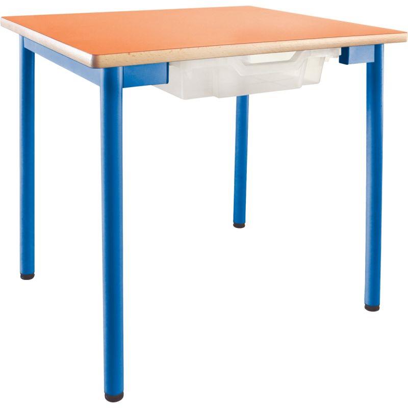 Image de  Table maternelle + bac 60x50cm T2 bleu 
