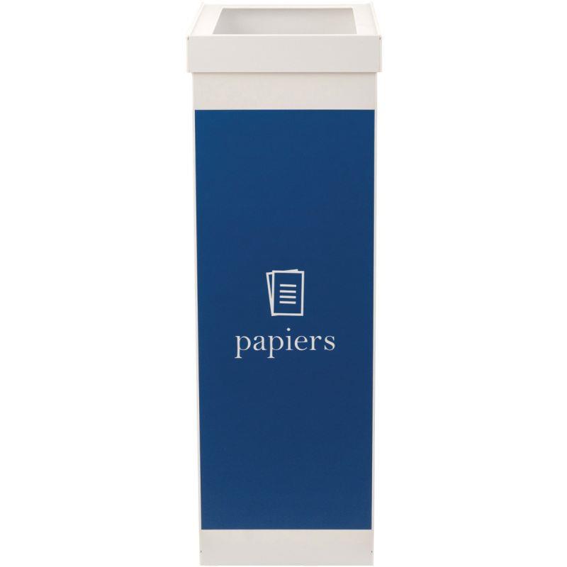 Ref. 94399, Corbeille tri sélectif papier blanc 60L, marque PAPERFLOW