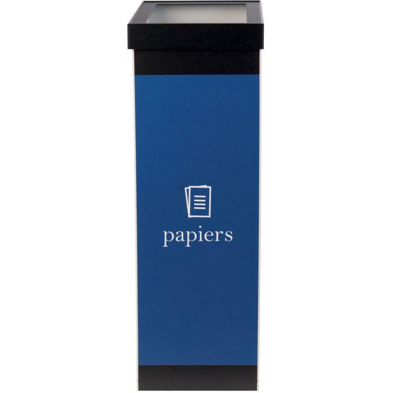 Ref. 94404, Corbeille tri sélectif papier noir 60L, marque PAPERFLOW