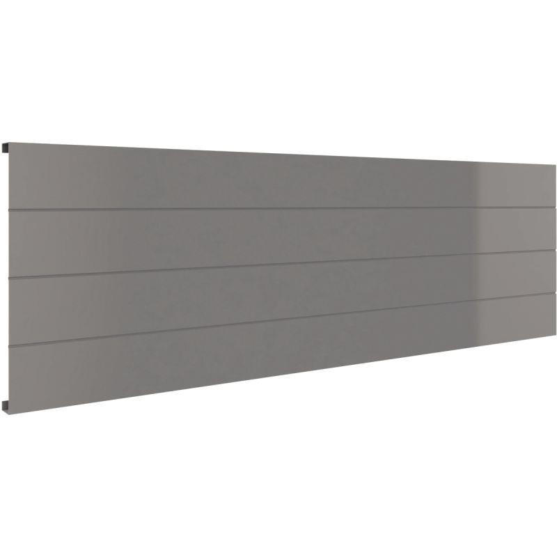 Image de  Voile de fond L110 cm pour bureau L140 cm Onyx Gris Aluminium 