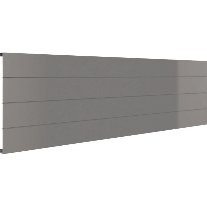 Image de  Voile de fond L150 cm pour bureau L180 cm Onyx Gris Aluminium 