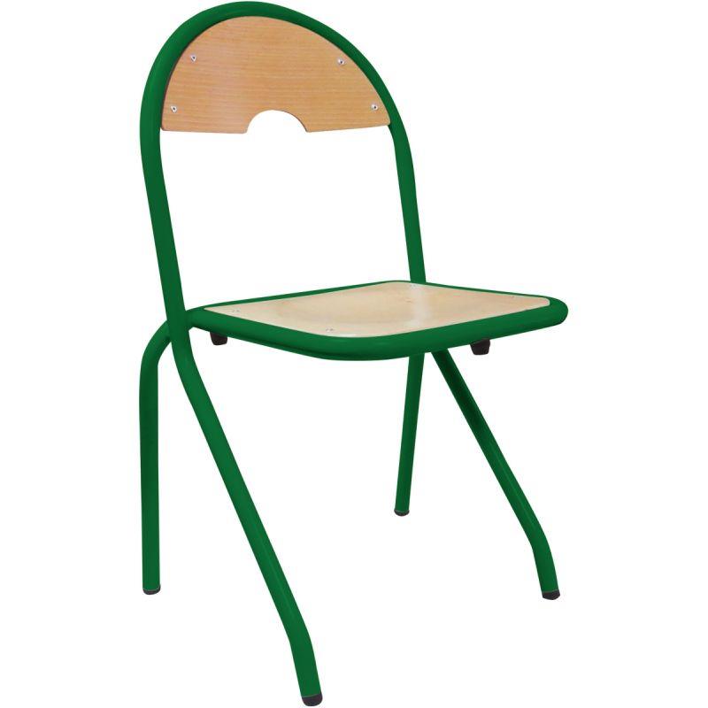 Image de  Chaise 4 pieds appui sur table T5 vert 
