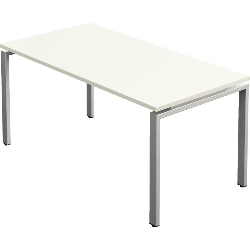 Image de  Plan droit L180 x P.80cm plateau chêne brunswick / piètement anthracite 