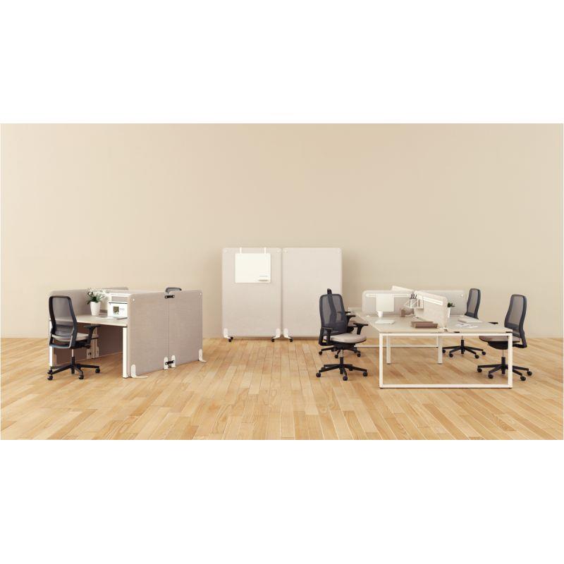 Image de  Cloison tissu acoustique H160xL80cm gris 