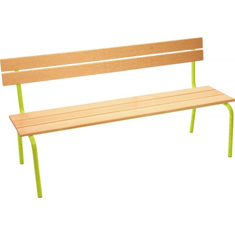 Image de  Banc avec dossier L120cm T4 vert granny 