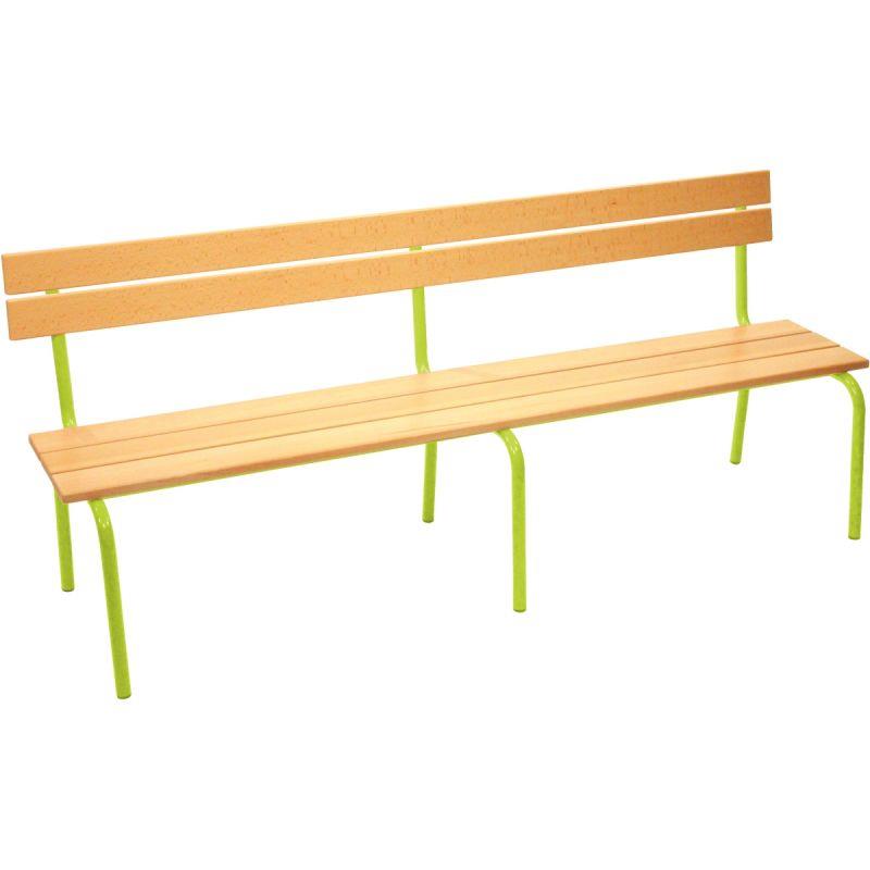 Image de  Banc avec dossier L200cm T4 vert granny 