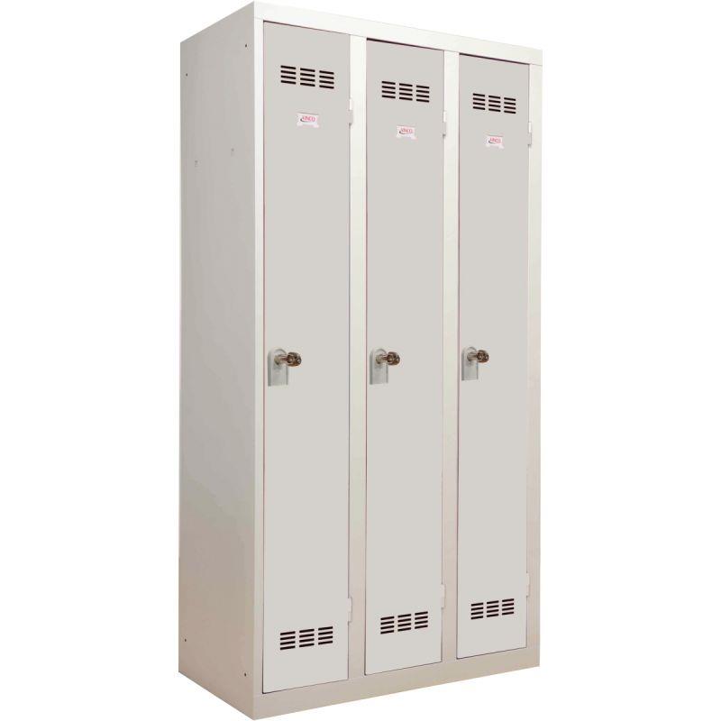Image de  Vestiaire d''atelier 3 portes industrie propre L90cm gris 