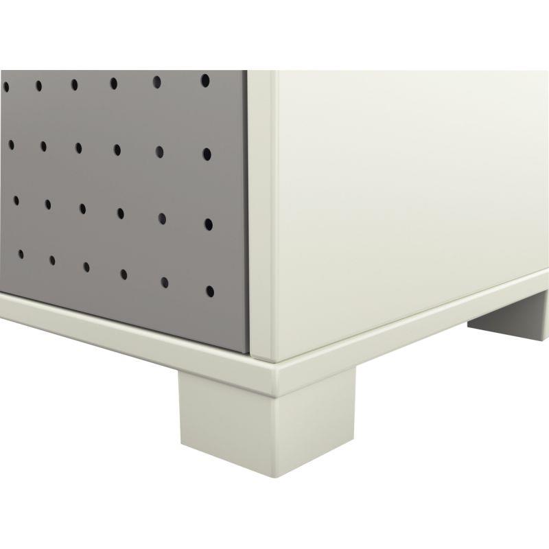 Image de  Jeu de 4 pieds pour meuble de rangement Camille gris clair 