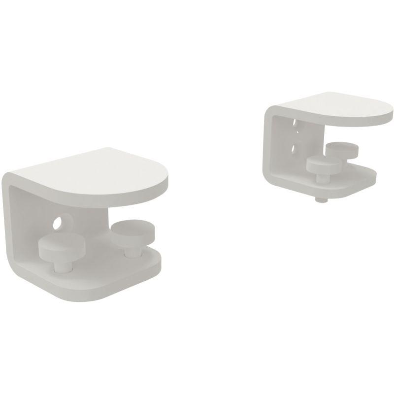 Image de  Lot de 2 pinces de fixation blanc 
