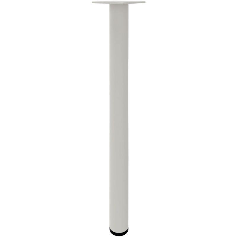 Image de  Piètement tube de renfort fixe blanc 