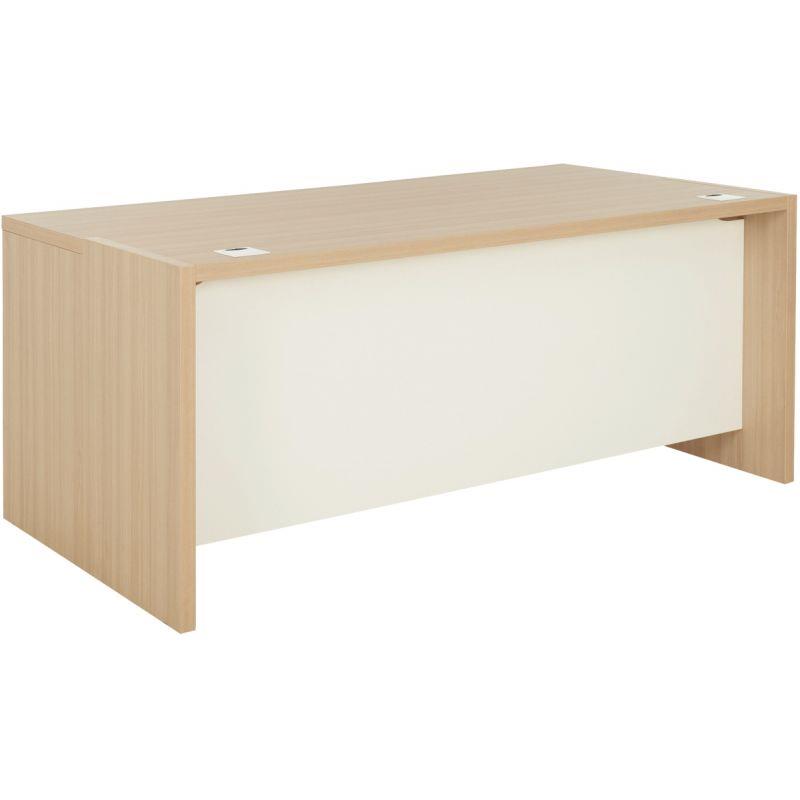 Image de  Bureau simple Brabant L200xH75xP90cm chêne structuré/blanc 