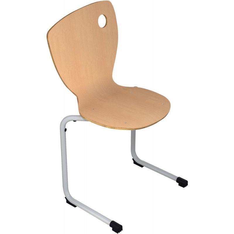 Image de  Chaise coque appui sur table taille 6 aluminium 