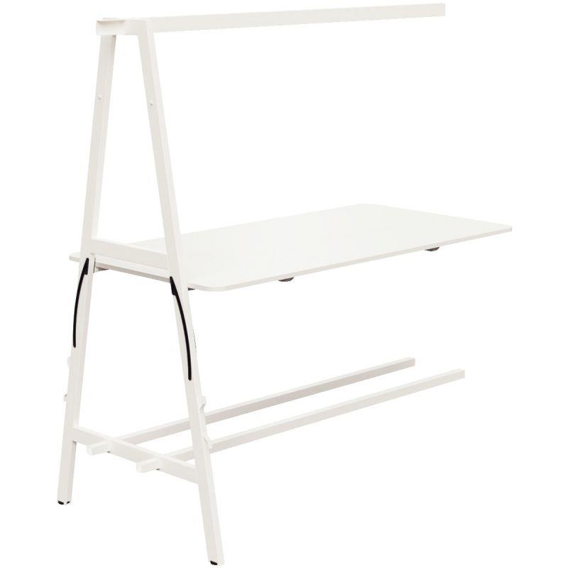 Ref. 96453, Table suivante L180xP90cm Nomad plateau blanc/structure blanc, marque N.C