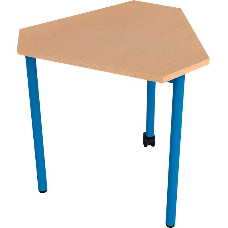 Ref. 96477, Table modulable 3 pieds 1 roulette taille 5 bleu, marque N.C