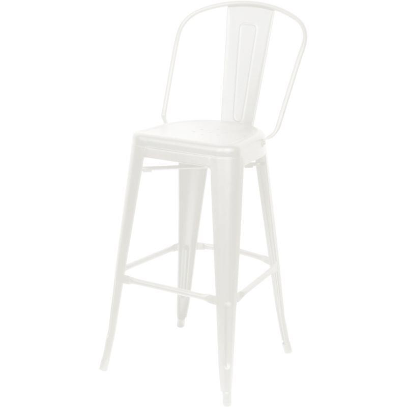 Ref. 96503, Lot de 2 tabourets Urban blanc, marque PAPERFLOW