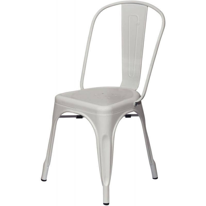Ref. 96507, Lot de 2 chaises Urban blanc, marque PAPERFLOW