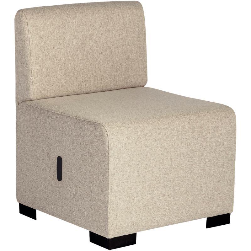 Ref. 96574, Canapé Hizia 1 place beige sahara, marque ALBA