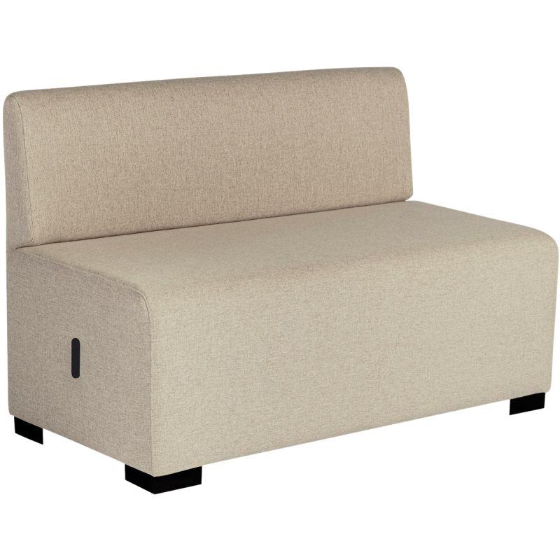 Ref. 96580, Canapé Hizia 2 places beige sahara, marque ALBA