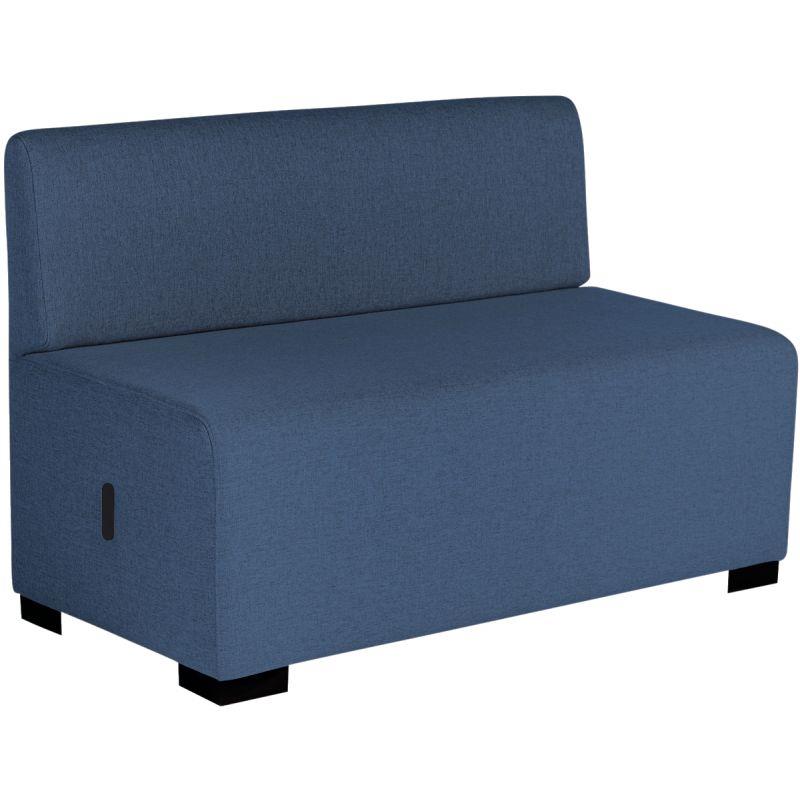 Ref. 96583, Canapé Hizia 2 places bleu denim, marque ALBA