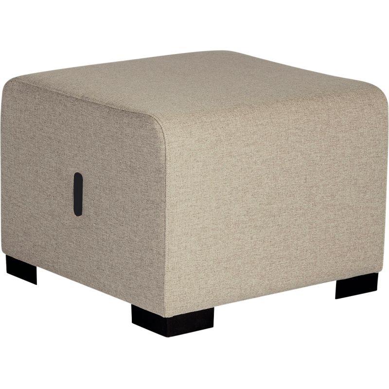 Ref. 96586, Pouf Hizia 1 place beige sahara, marque ALBA