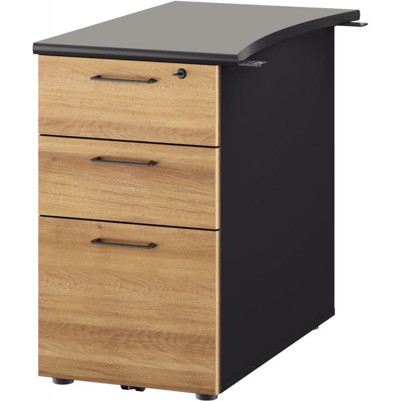 Image de  Caisson bout de bureau P61 cm Jazz+ Chêne du Bocage 