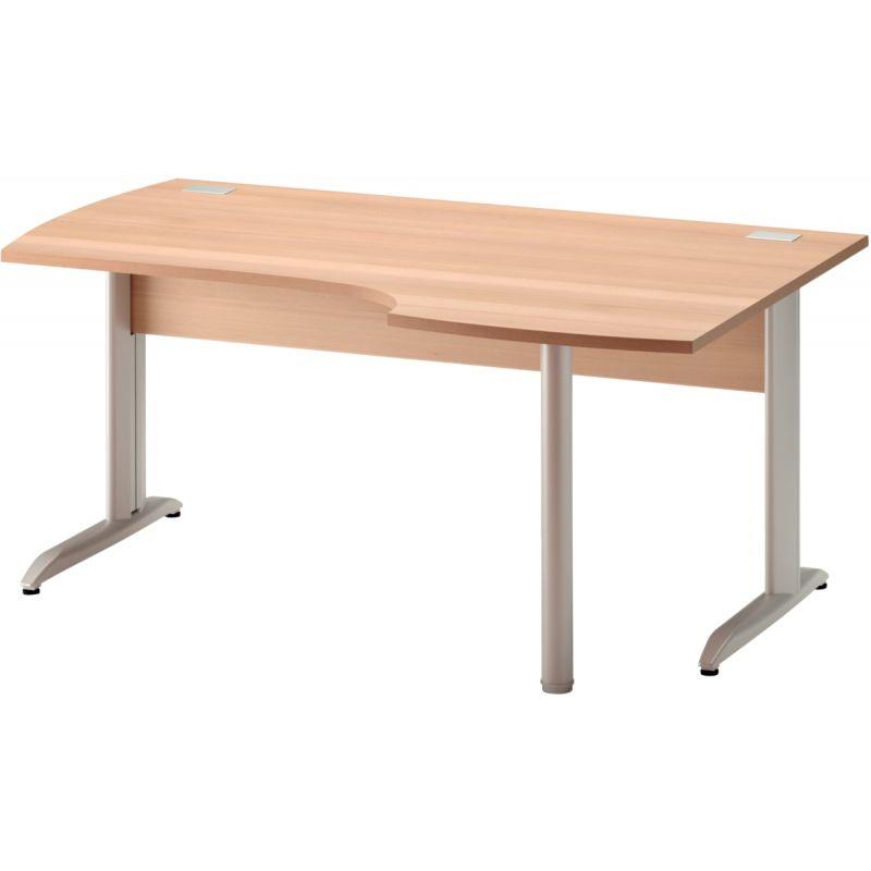 Image de  Plan compact 90° droite pieds métal Jazz+ Hêtre 