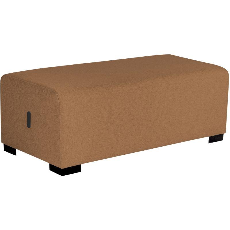 Ref. 96736, Pouf Hizia 2 places terre de sienne, marque ALBA
