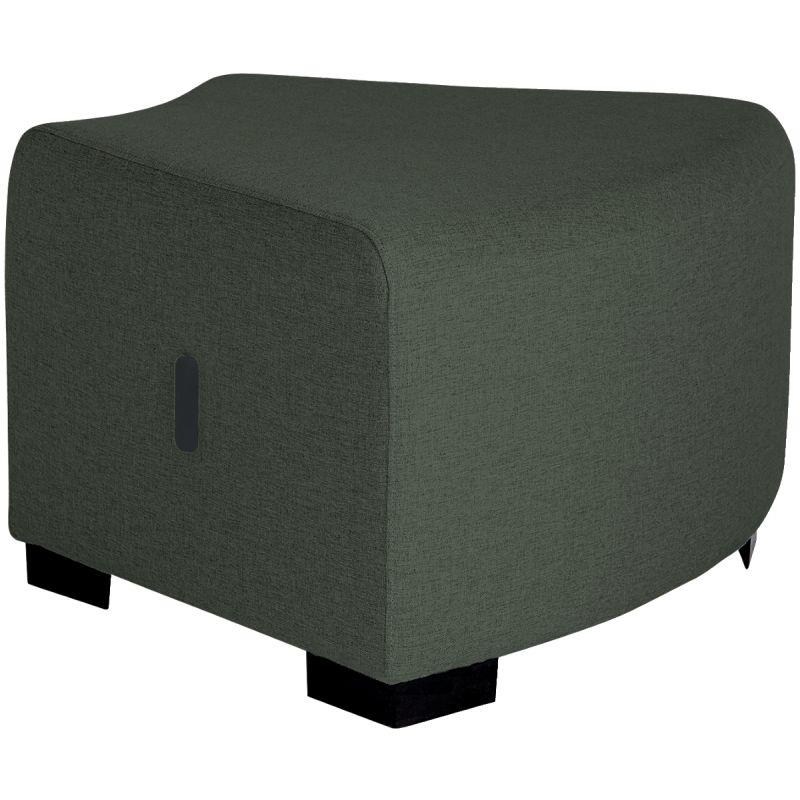 Ref. 96745, Pouf Hizia angulaire vert forêt, marque ALBA