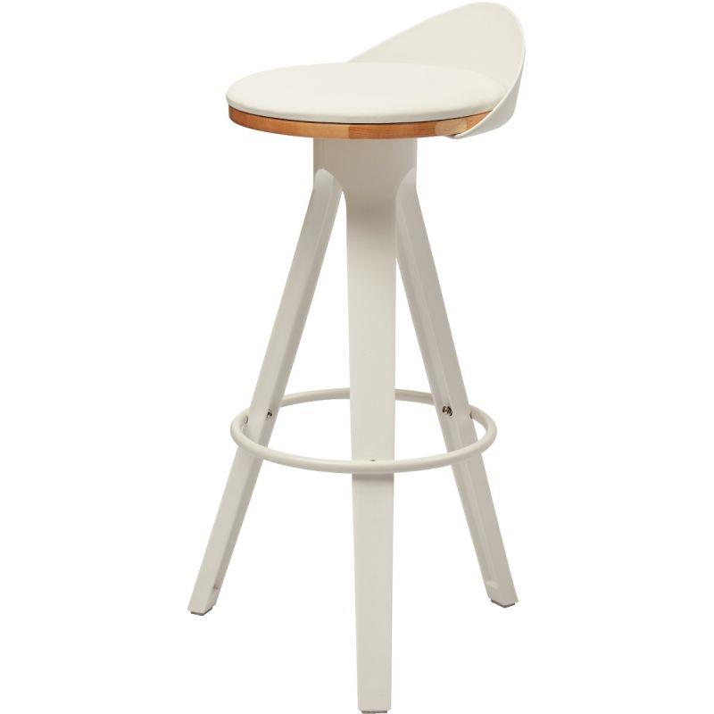 Ref. 96810, Tabouret Break blanc, marque N.C