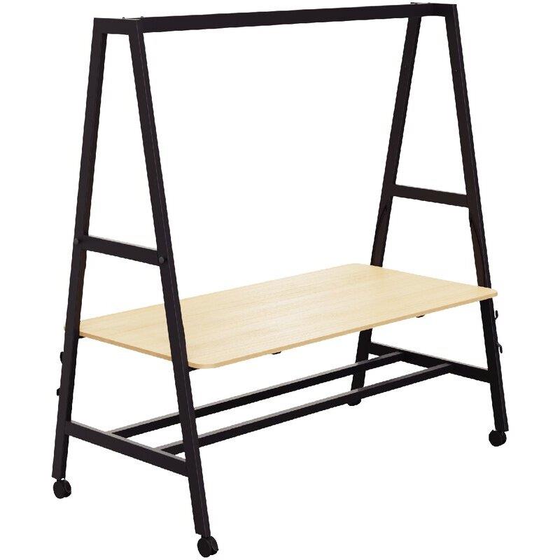 Ref. 97106, Table mobile L180xP90cm Nomad plateau chêne naturel/structure noir, marque N.C
