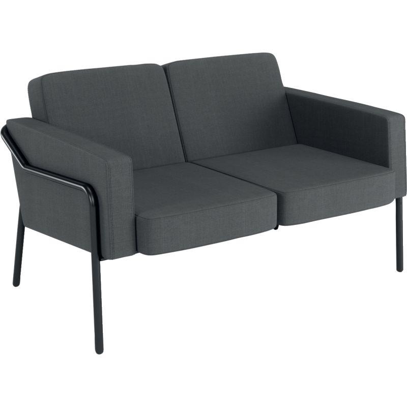 Ref. 97143, Canapé Medso 2 places anthracite, marque PAPERFLOW
