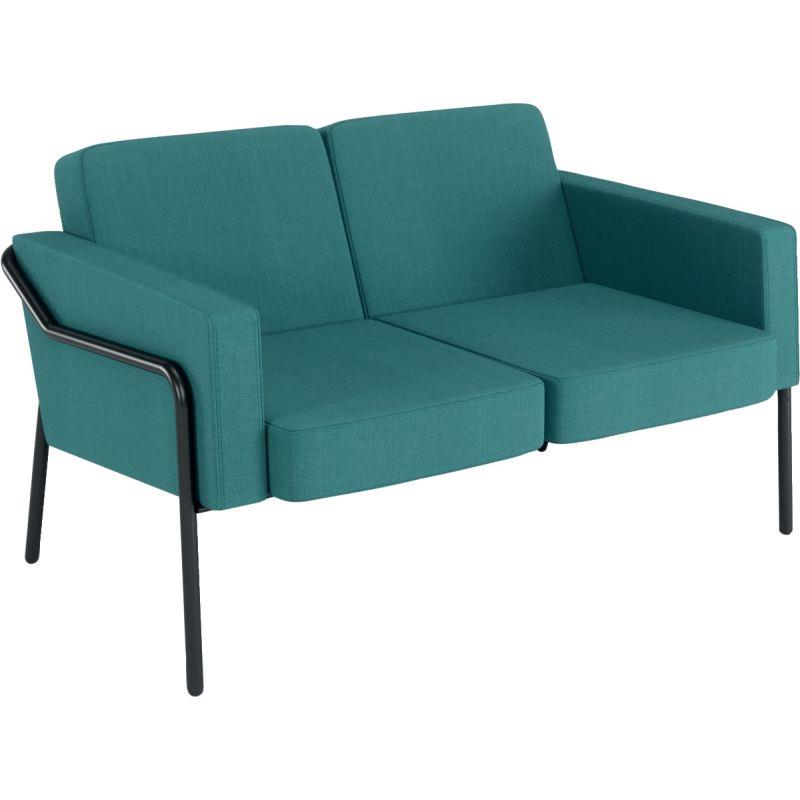 Ref. 97146, Canapé Medso 2 places turquoise, marque PAPERFLOW