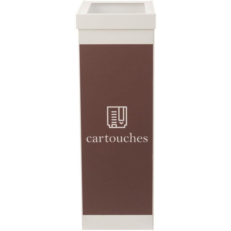 Ref. 97163, Corbeille de tri sélectif carton blanc 60 litres, marque PAPERFLOW