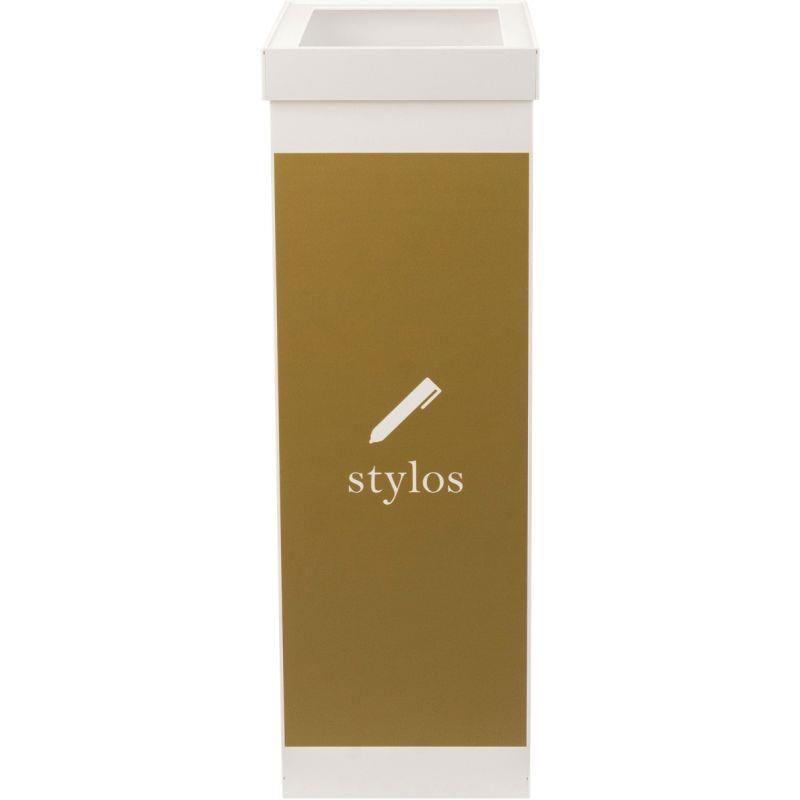 Ref. 97167, Corbeille de tri sélectif stylo blanc 60 litres, marque PAPERFLOW