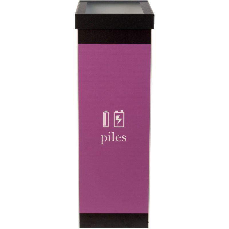Ref. 97170, Corbeille de tri sélectif piles noir 60 litres, marque PAPERFLOW