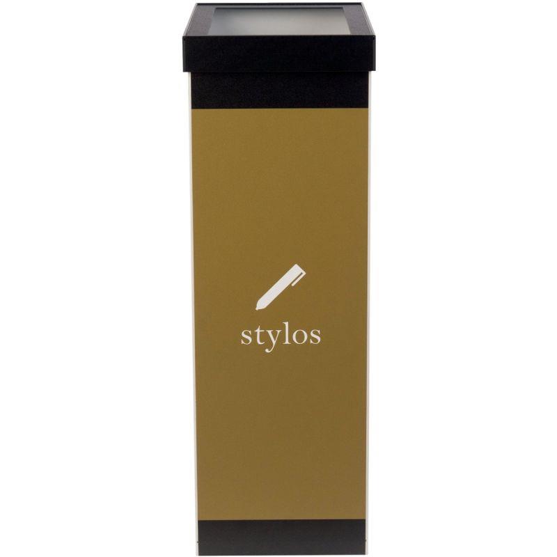 Ref. 97173, Corbeille de tri sélectif stylos noir 60 litres, marque PAPERFLOW