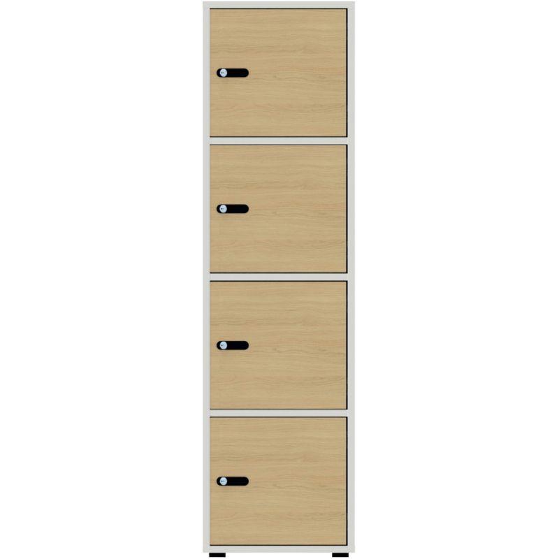 Ref. 97195, Structure colonne 4 cases Camille blanc, marque N.C