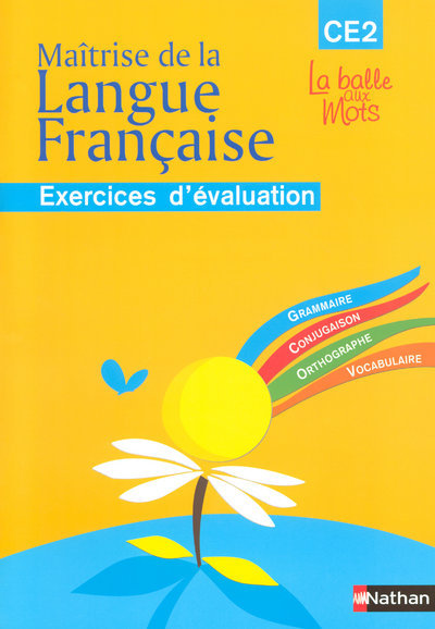 Ref. 9782091205403, La balle aux mots - maitrise de la langues - cahier évaluation - CE2, marque NATHAN