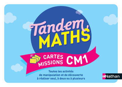 Ref. 9782091242682, Tandem maths CM1 - cartes missions, marque NATHAN