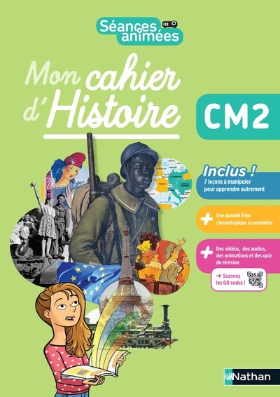 Ref. 9782091242811, Séances animées - CM2 - mon cahier d'histoire, marque NATHAN