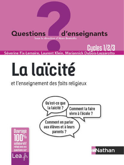 Ref. 9782091243290, La laïcité et l'enseignement des faits religieux, marque NATHAN