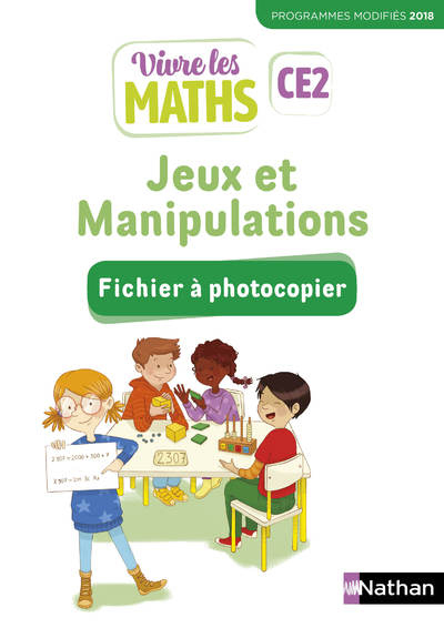 Ref. 9782091243412, Vivre les maths - fichier à photocopier - jeux et manipulations..., marque NATHAN