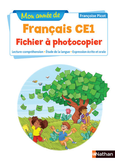 Ref. 9782091244143, Mon année de français - fichier à photocopier - CE1 - nouvelle..., marque NATHAN