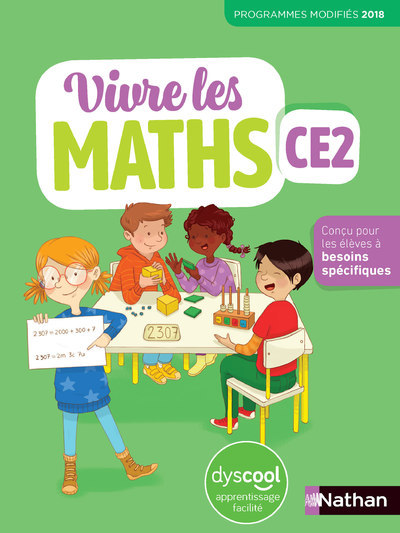 Ref. 9782091244211, Vivre les maths CE2 - fichier élève dyscool - 2020, marque NATHAN