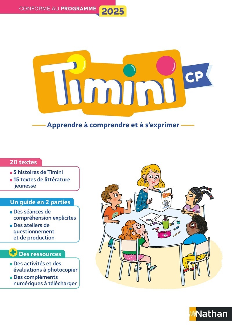Ref. 9782091249032, Timini CP - fichier à photocopier compréhension, marque NATHAN