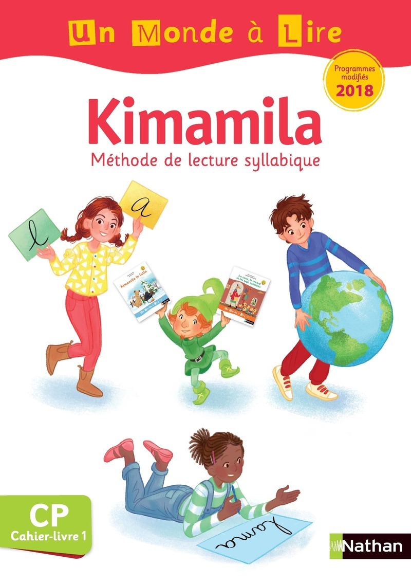 Ref. 9782091249155, Un monde à lire CP - kimamila - série blanche - cahier-livre 1 -..., marque NATHAN