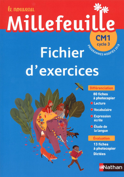 Ref. 9782091249612, Nouveau millefeuille - fichier à photocopier CM1 - 2019, marque NATHAN