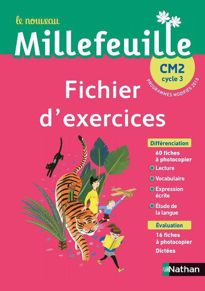 Ref. 9782091249643, Nouveau millefeuille - fichier à photocopier CM2 - 2019, marque NATHAN